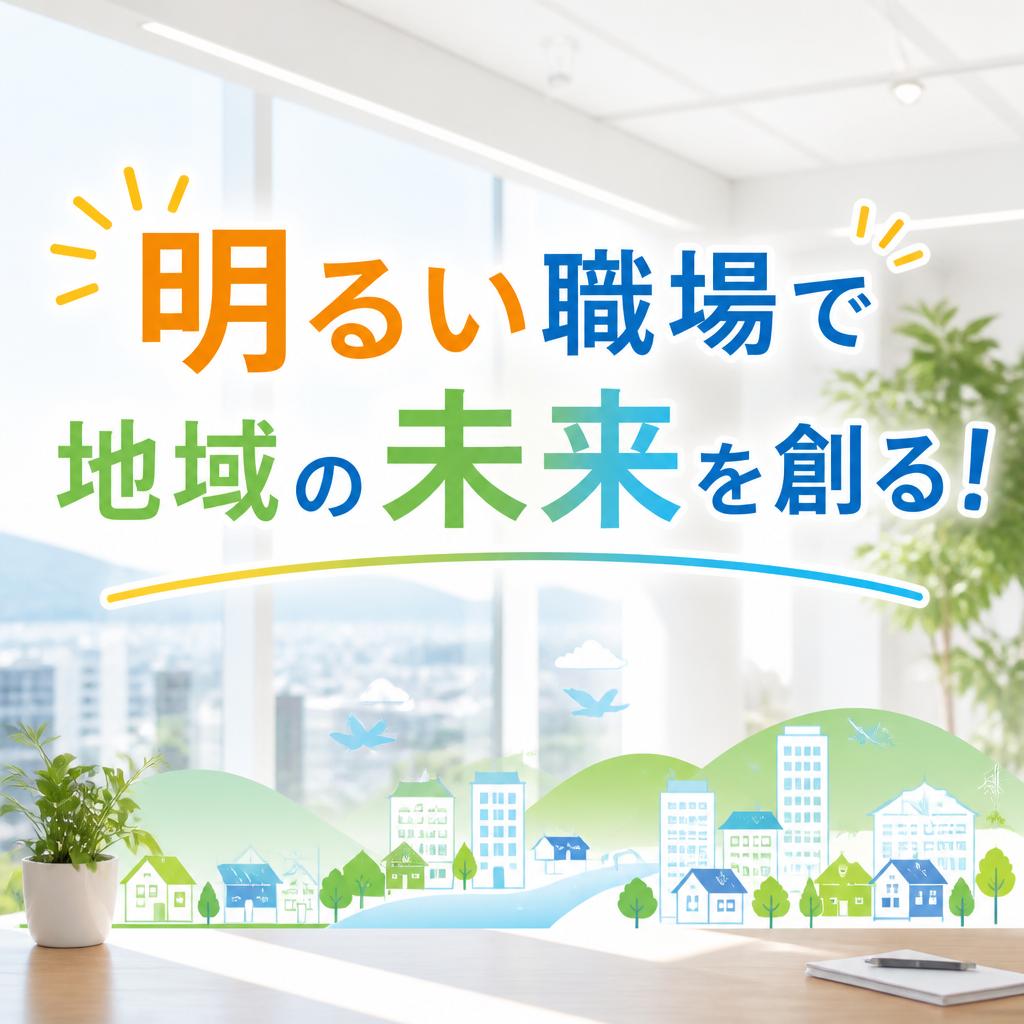 明るい職場で地域の未来を創る！