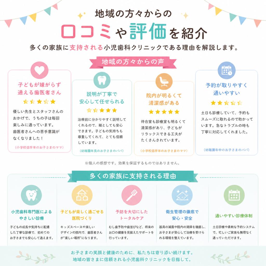 口コミで広がる信頼