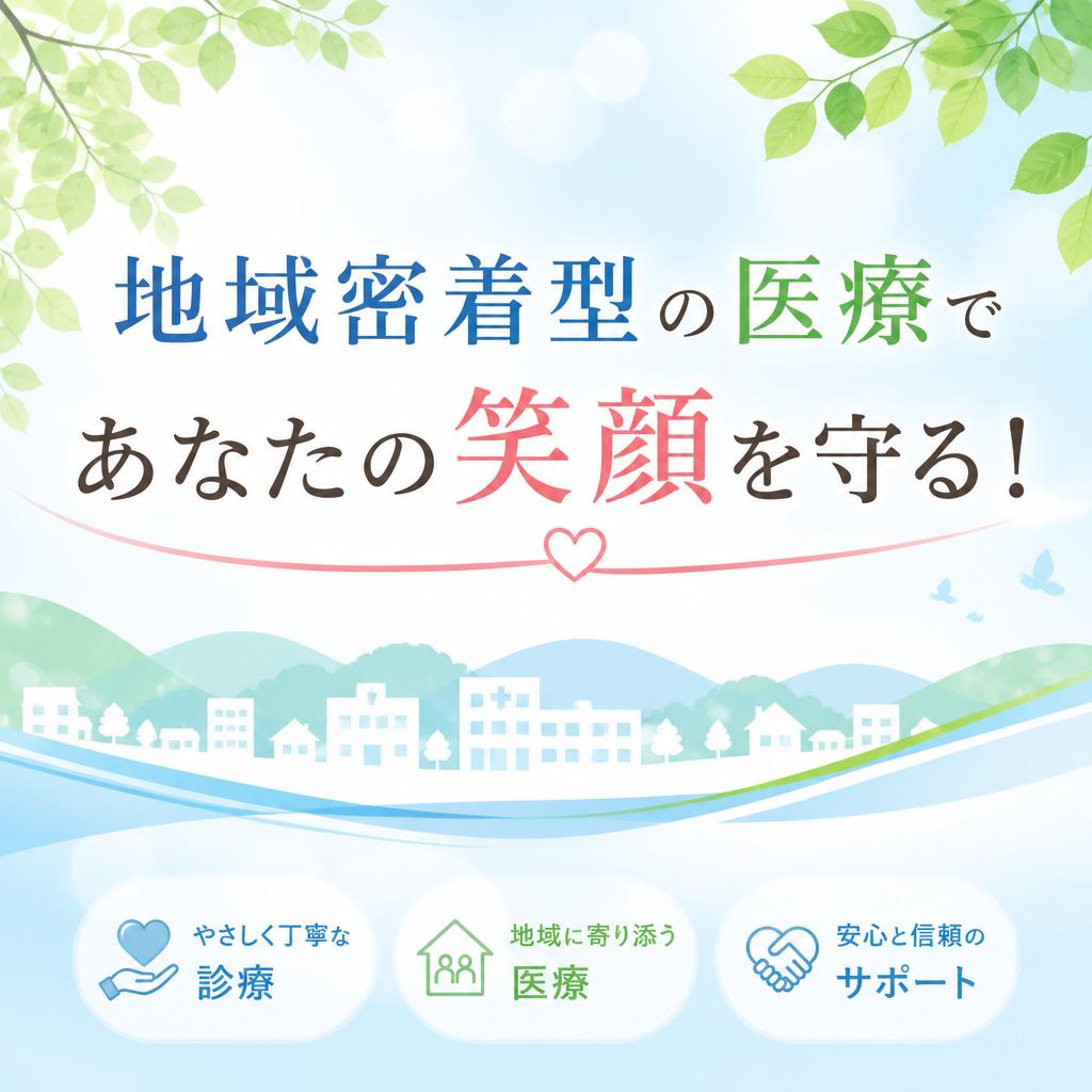 地域密着型の医療であなたの笑顔を守る！