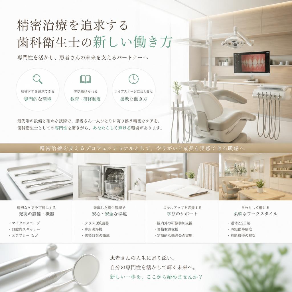 精密治療を追求する歯科衛生士の新しい働き方