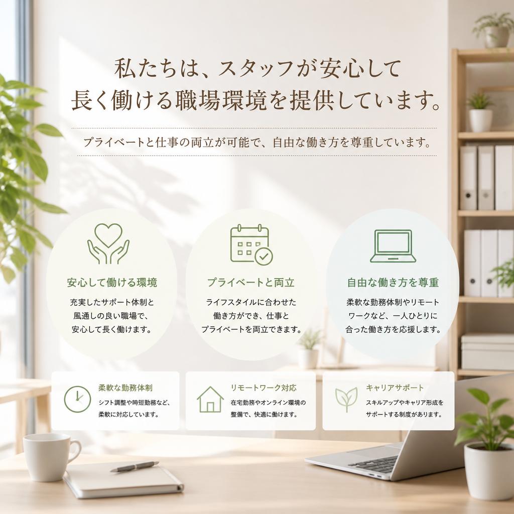 働きやすい職場環境