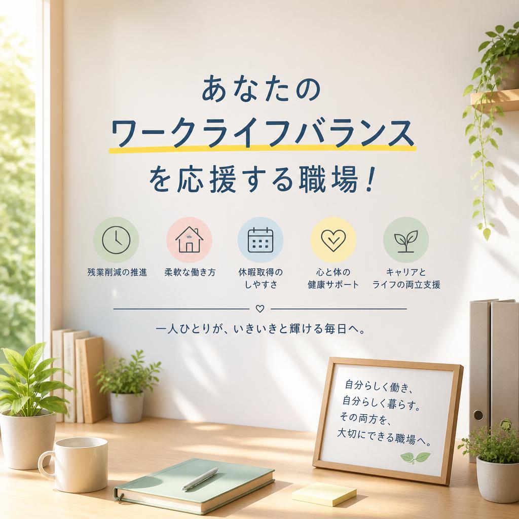 あなたのワークライフバランスを応援する職場！