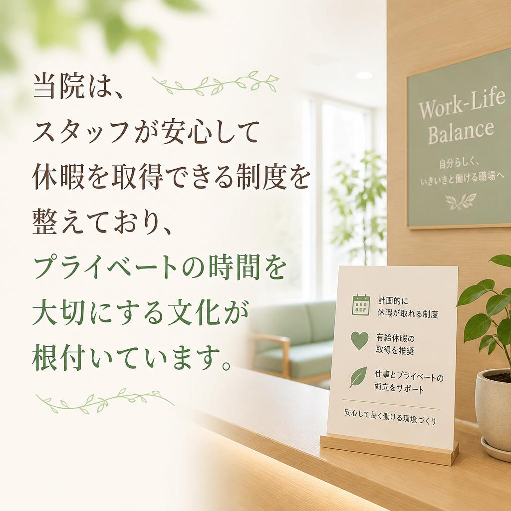休暇取得がしやすい理由