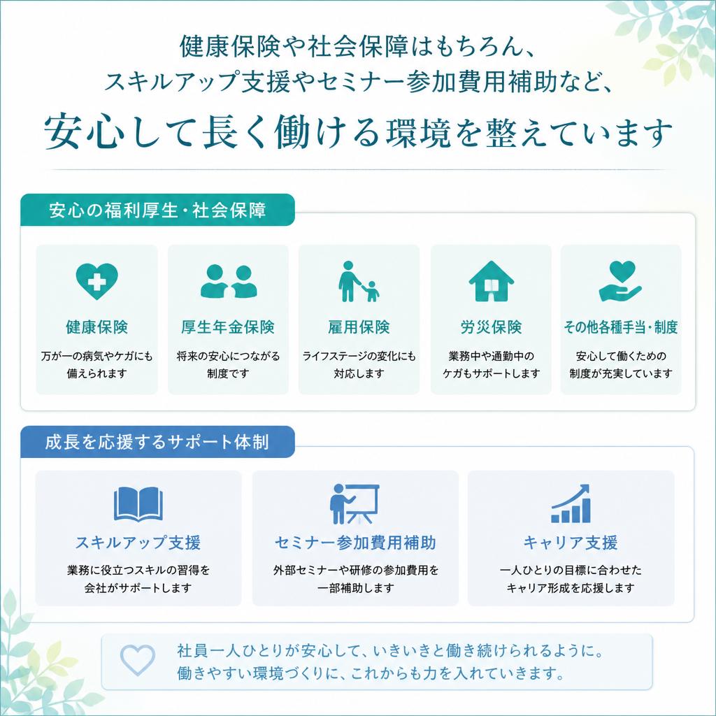 充実の福利厚生