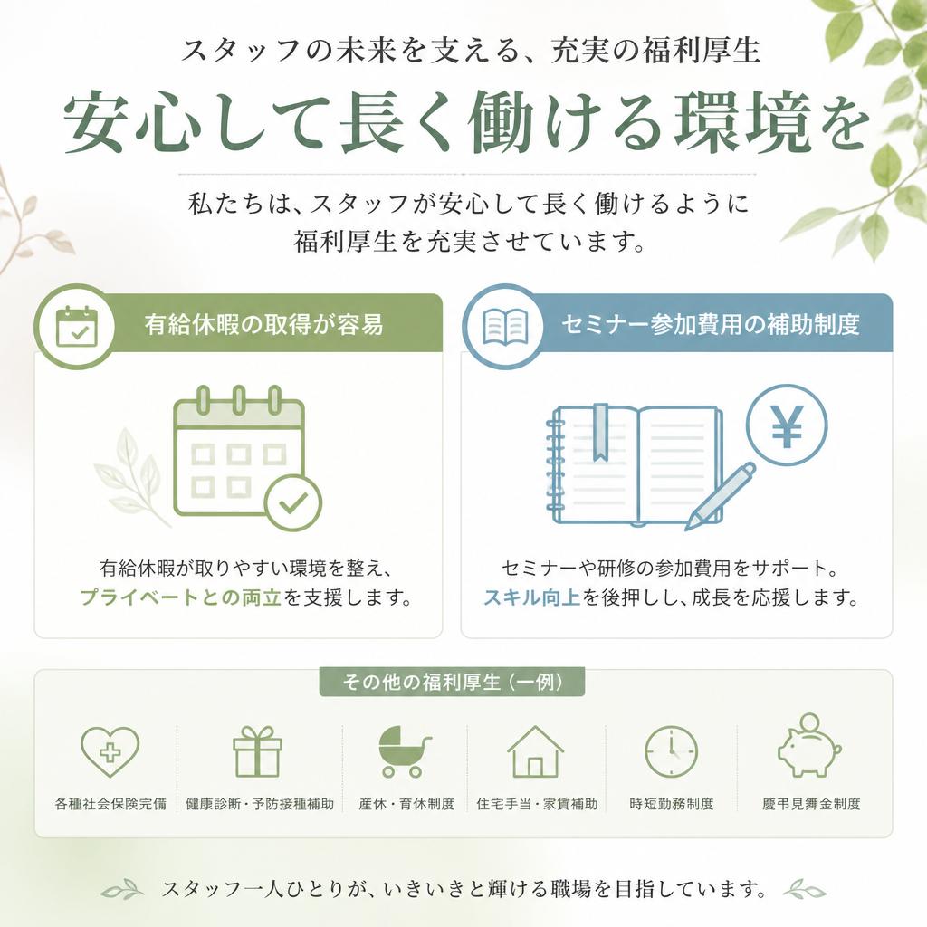 充実した福利厚生