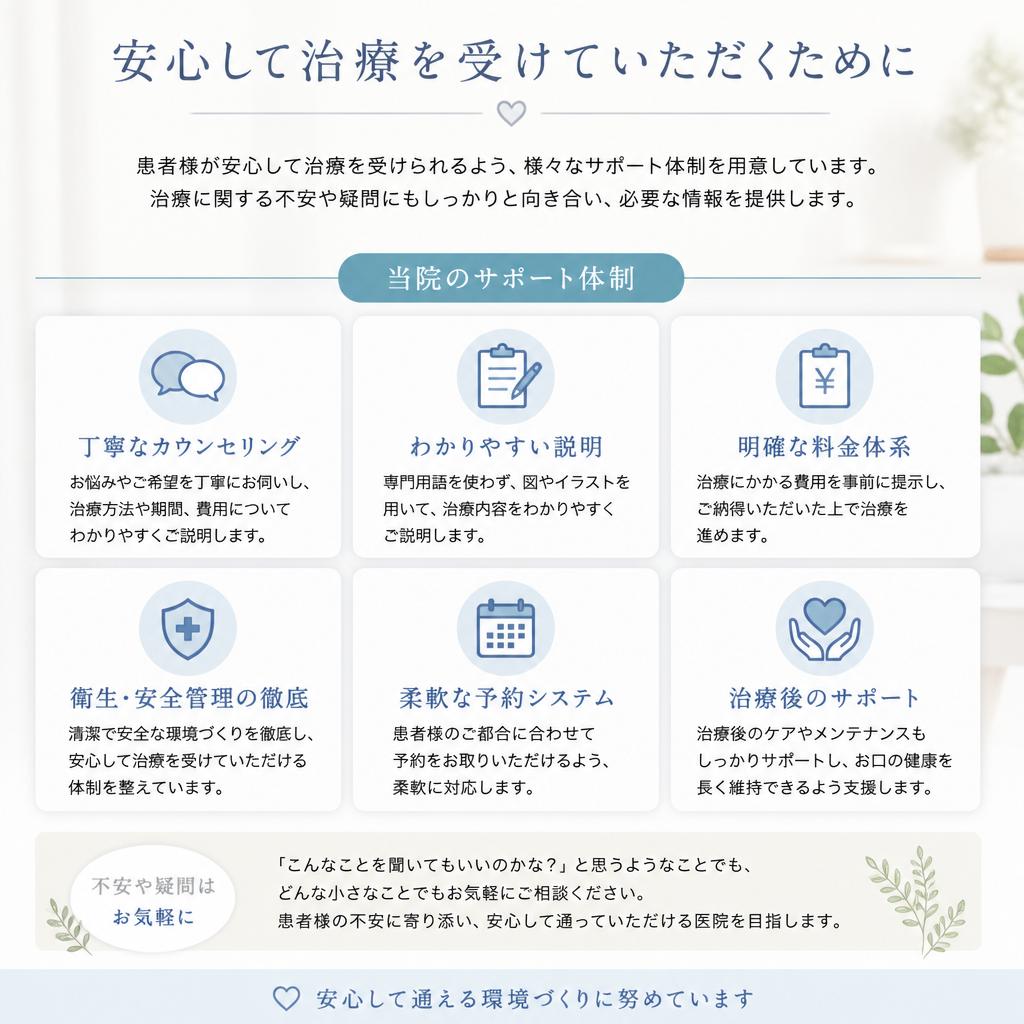 患者様へのサポート